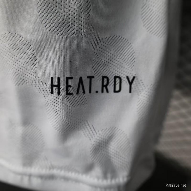 Player Version 25/26 Real Madrid White with Geometric Pattern Jersey