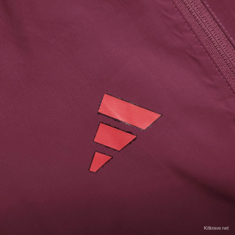 25/26 Bayern Munich Jacket Wine Windbreaker