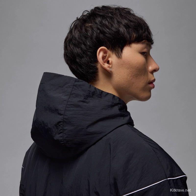 2025 NIKE Air Jordan Black Hoodie Windbreaker