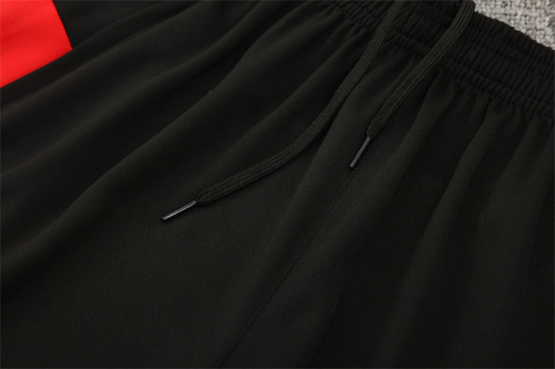25/26 Portugal Black Half Zipper Jacket+Long Pants