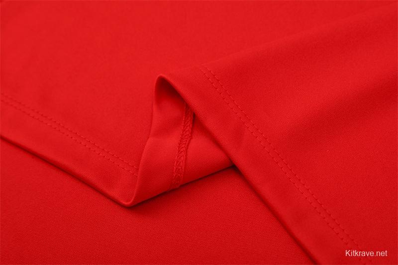 Retro 04/05 AC Milan Red Half Zipper Jacket