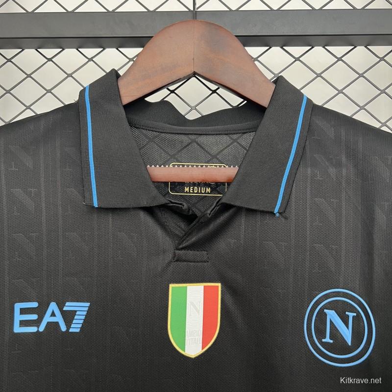 25/26 Napoli Third Black Jersey