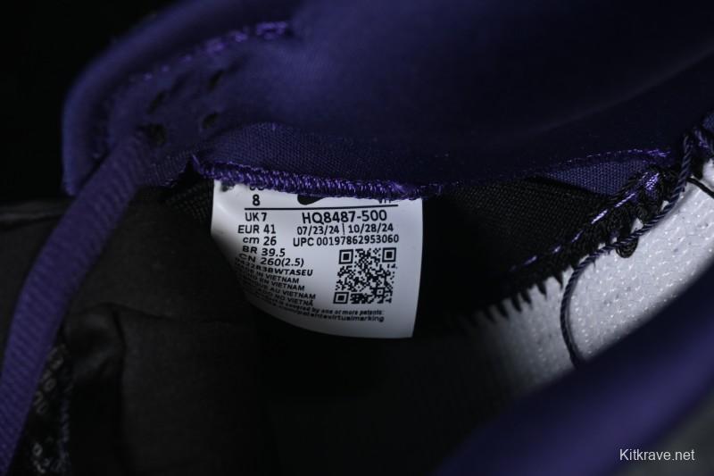 Nike Supreme x Dunk SB Dunk Low Casual Skate Shoes Gray Purple - HQ8487-500