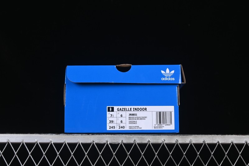 Adidas Originals Gazelle Indoor Retro Casual Slip-Resistant Wear-Resistant Low-Top Skate Shoes - JR8851
