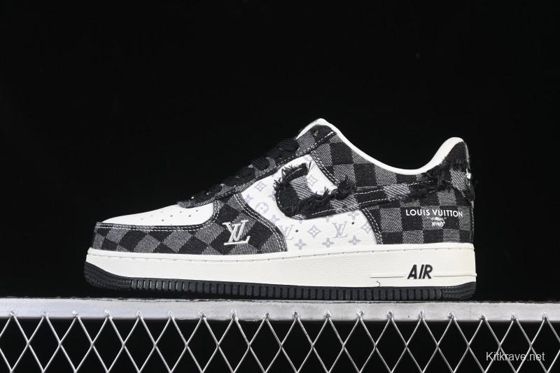 Nike Air Force 1 '07 Low LV Collaboration White Black Casual Sneakers - YF9511-817