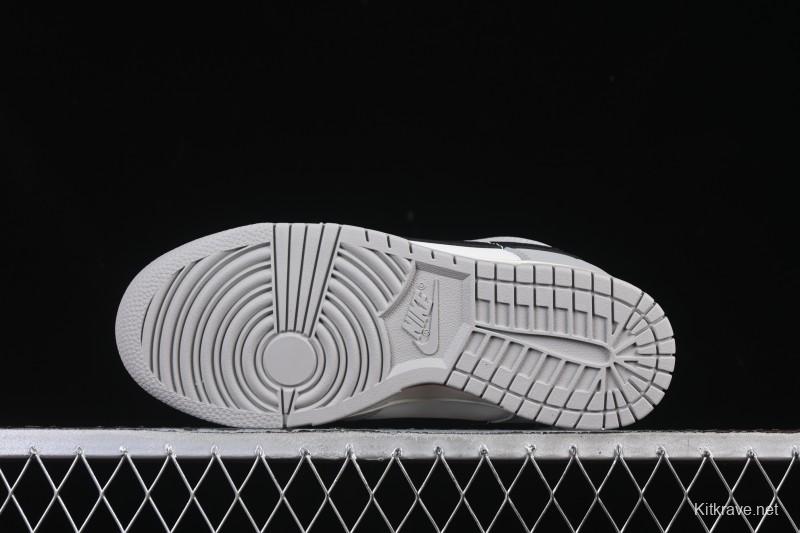 Nike SB Dunk Low White Black Grey Low-Top Casual Skate Shoes - IB3079-101