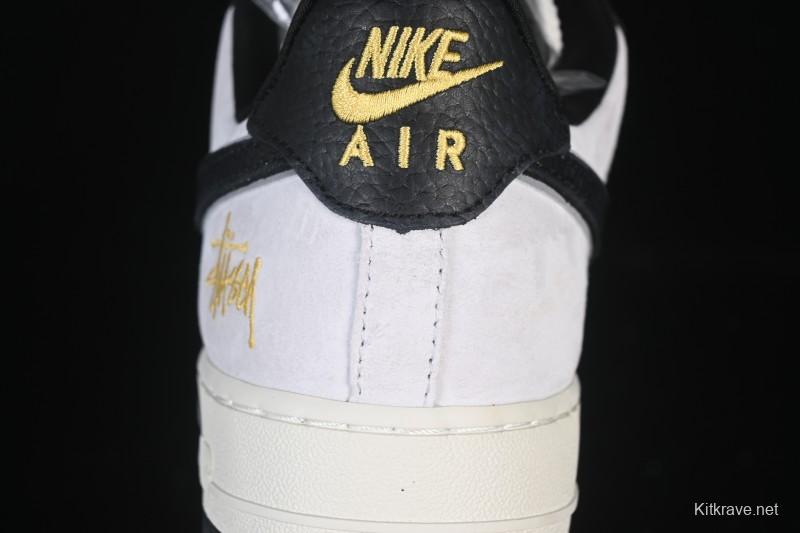 Nike Air Force 1'07 Low Casual Sneakers in White Black Gray - YF9511-805