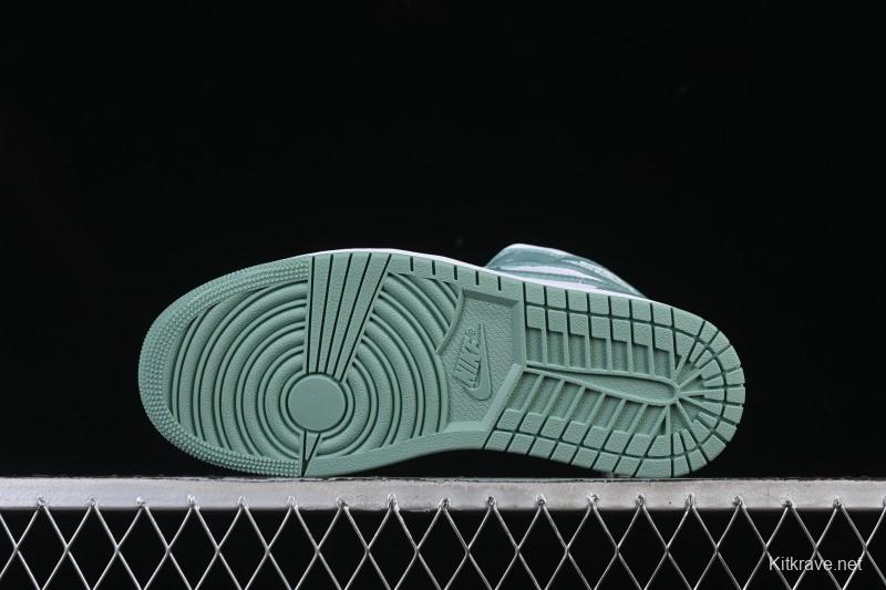 Nike Air Jordan 1 Mid Jade Smoke - BQ6472-138