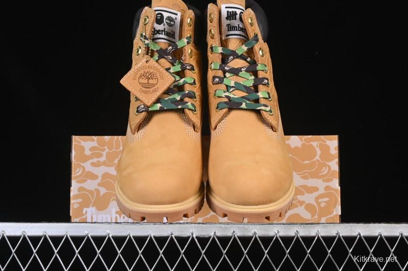 Timberland Bape Undefeated Triple Collaboration Limited Edition Waterproof Boots - TB0A1R7Y231