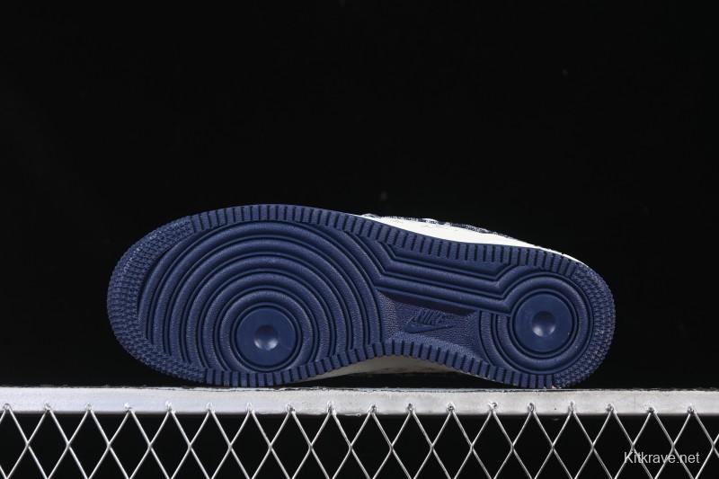 Nike Air Force 1 '07 Low LV Collaboration White Blue Casual Sneakers - YF9511-812