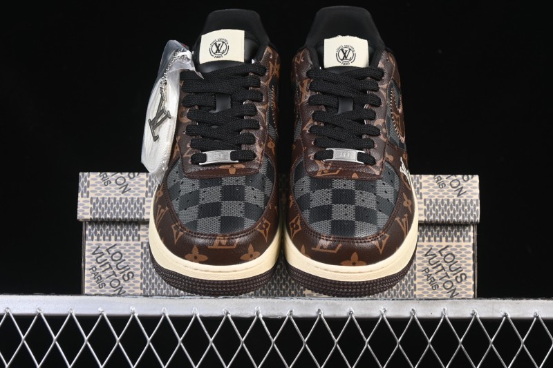 Nike Air Force 1 '07 Low LV Collaboration Coffee Gray Casual Sneakers - SC0601-563