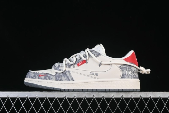 Nike Travis Scott x Fragment Design x Air Jordan 1 Low OG SP AJ1 Low Top Casual Sneakers - HT5088-602