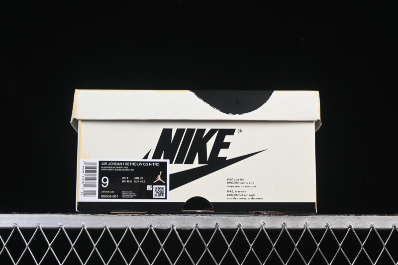 Nike Nigel Sylvester x Air Jordan 1 Low Lifestyle Casual Sneakers - IB8958-001