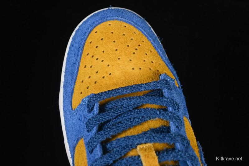 Nike Dunk Low Panda Blue Orange Low-Top Casual Skate Shoes - IH7648-700