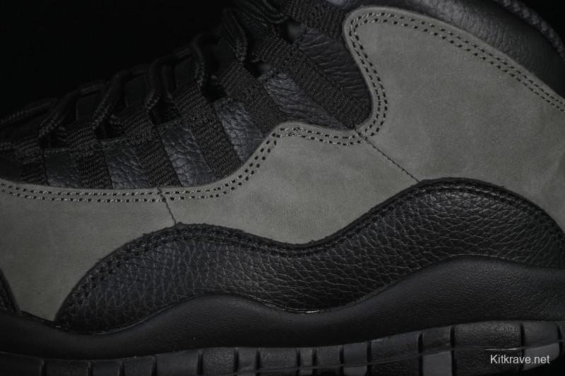 Nike Air Jordan 10 Retro Shadow Grey Basketball Shoes - HJ6779-001