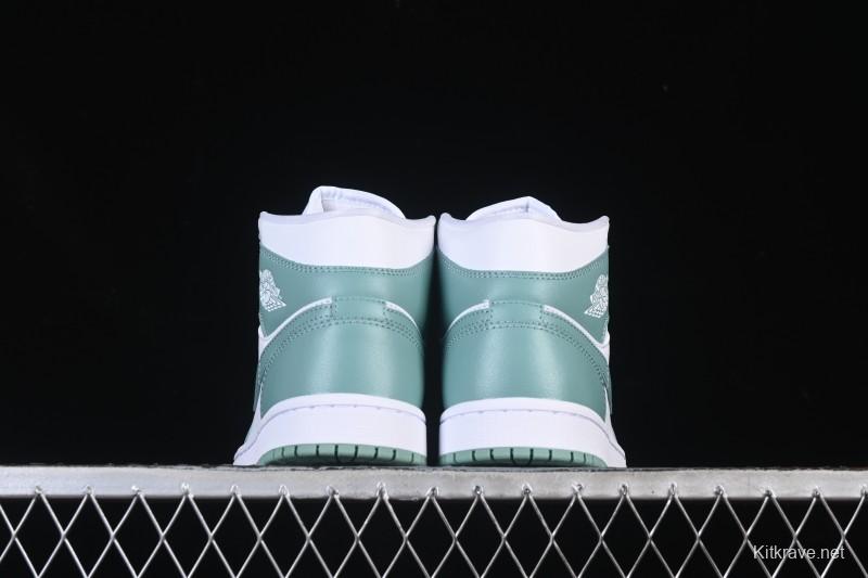 Nike Air Jordan 1 Mid Jade Smoke - BQ6472-138