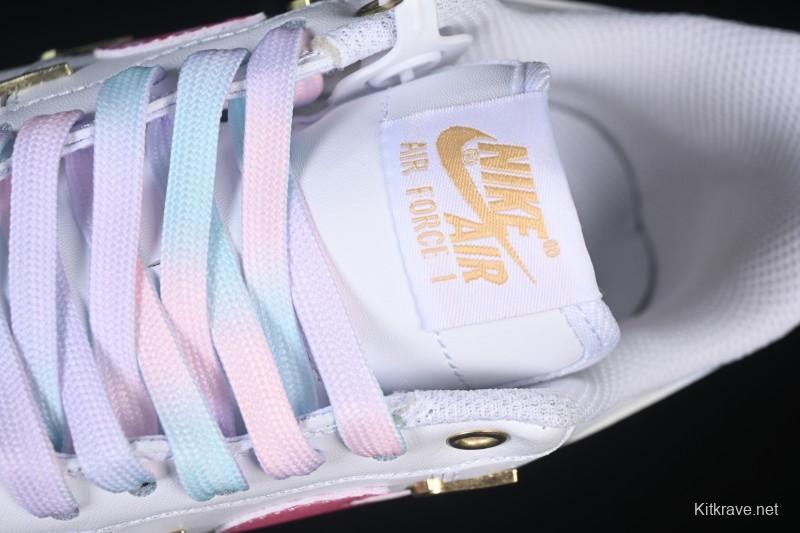 Nike Air Force 1'07 Low Four Hook Rainbow Cake Casual Sneakers - ZH0316-115