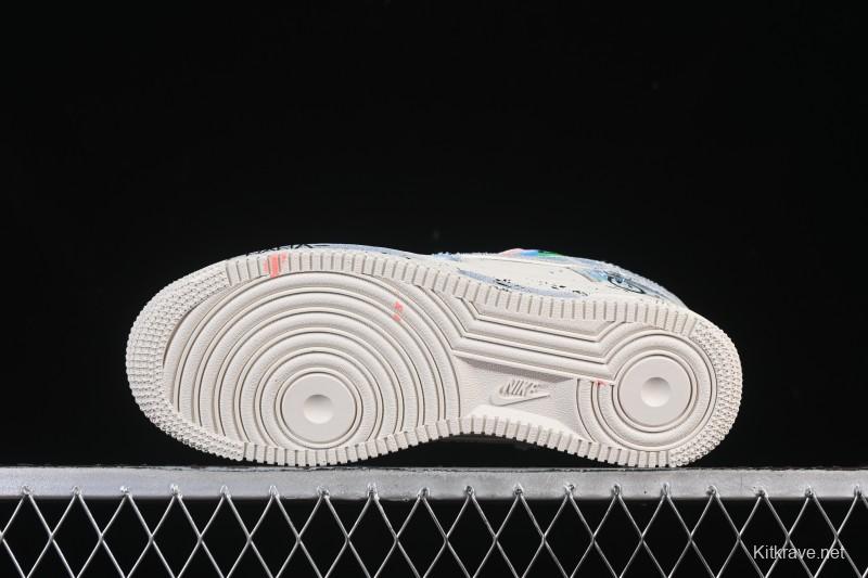 Nike Air Force 1 '07 Low Fantasy Cowboy Hand-Drawn Graffiti Casual Sneakers - CW1888-116