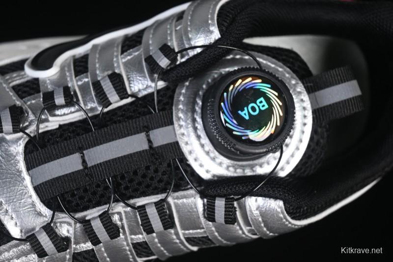 Nike P-6000 Retro Casual Sports Kids Shoes - Silver Red Black Swoosh