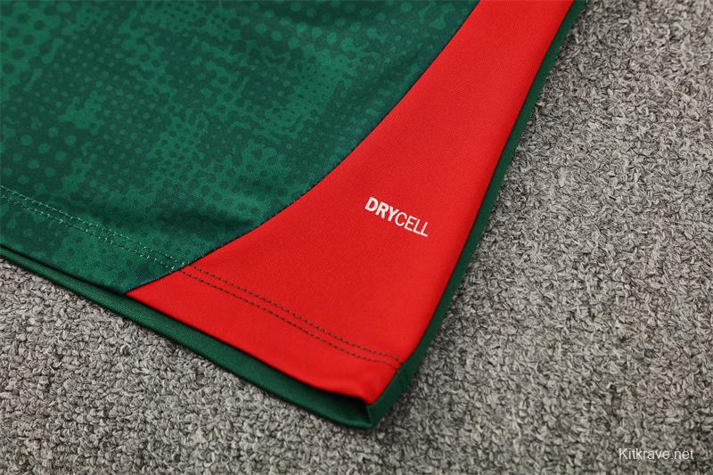 25/26 AC Milan Green Camouflage Half Zipper Jacket+Long Pants