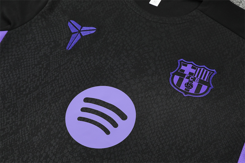 25/26 Barcelona Black Joint Edition with XS Short Sleeve+Soccer Shorts