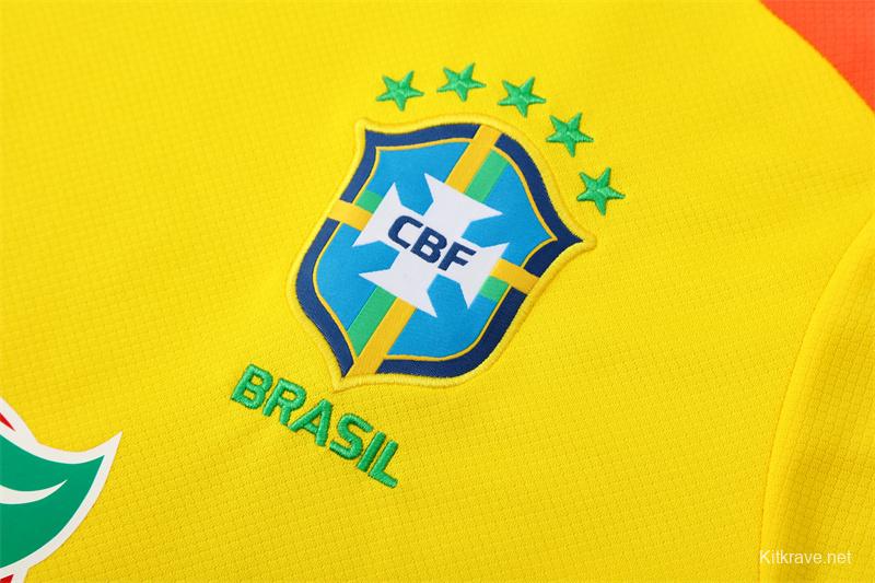 25/26 Brazil Yellow with XS Short Sleeve+Soccer Shorts