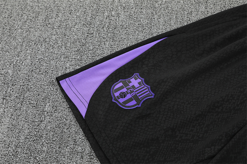 25/26 Barcelona Black Joint Edition with XS Short Sleeve+Soccer Shorts