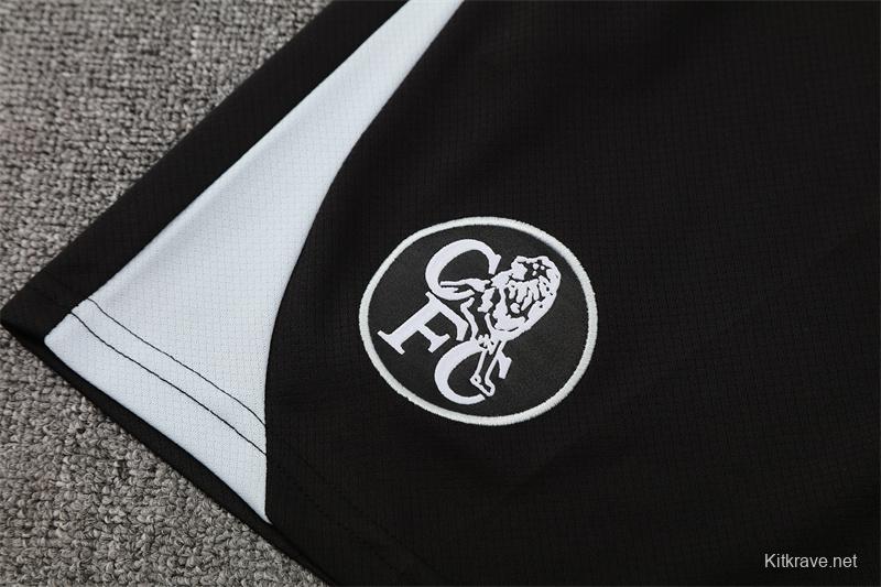 25/26 Chelsea Black T90 with XS Short Sleeve+Soccer Shorts