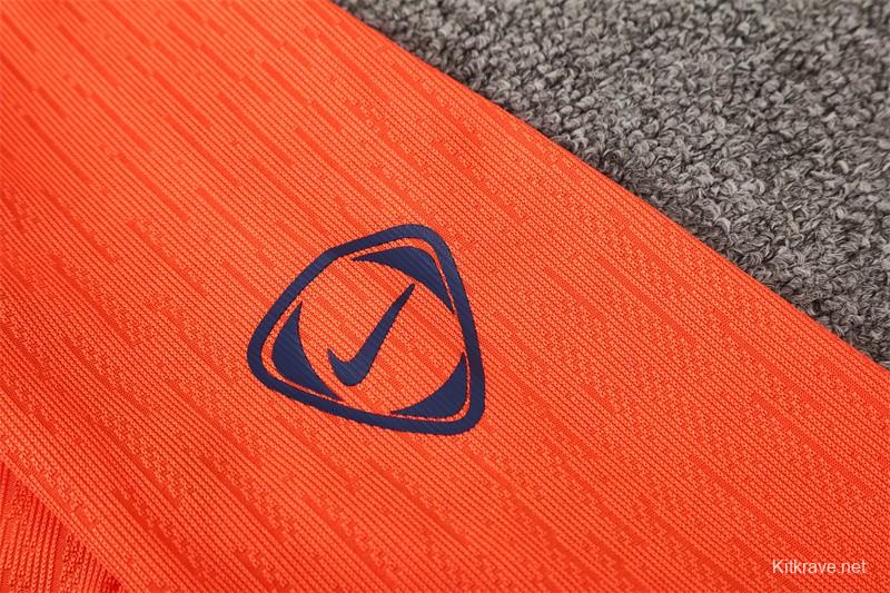 Player Version 25/26 Barcelona Orange T90 Half Zipper Jacket+Long Pants