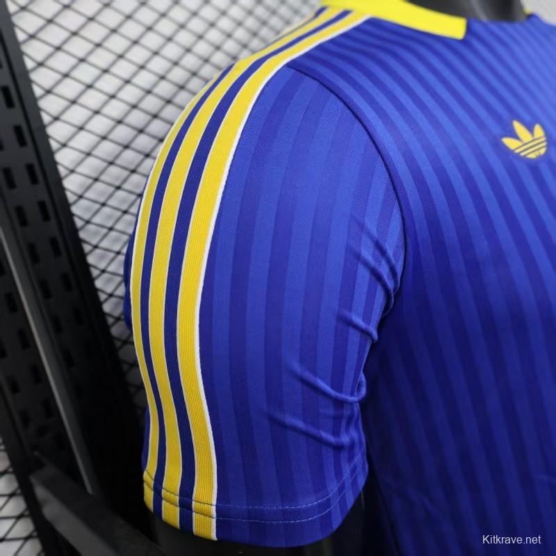 Player Version 25/26 Adidas Boca Juniors Terrace Icons Jersey