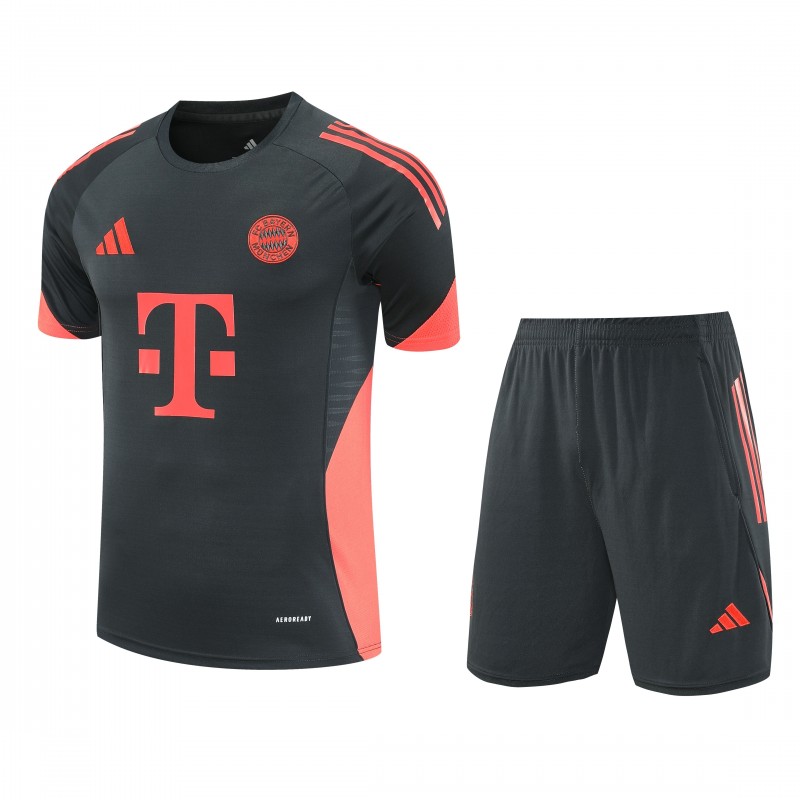 25/26 Bayern Munich Black Short Sleeve Jersey+Shorts