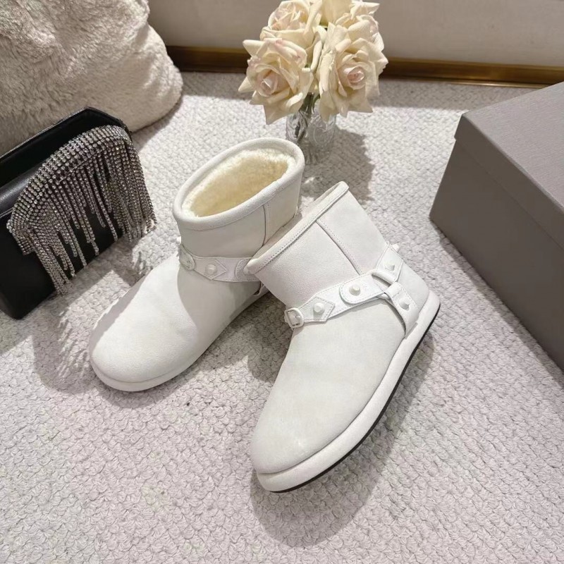 Balenciaga F022 Winter Wool Ankle Boots Snow Boots - F022