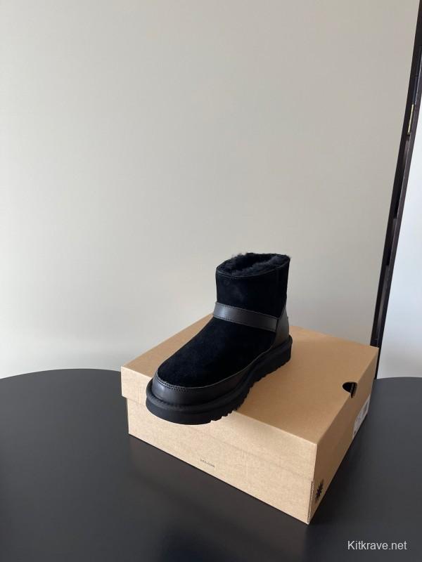 UGG 4512 Classic Buckle Flat Ultra Wool Anti-Slip Snow Boots - AS00290