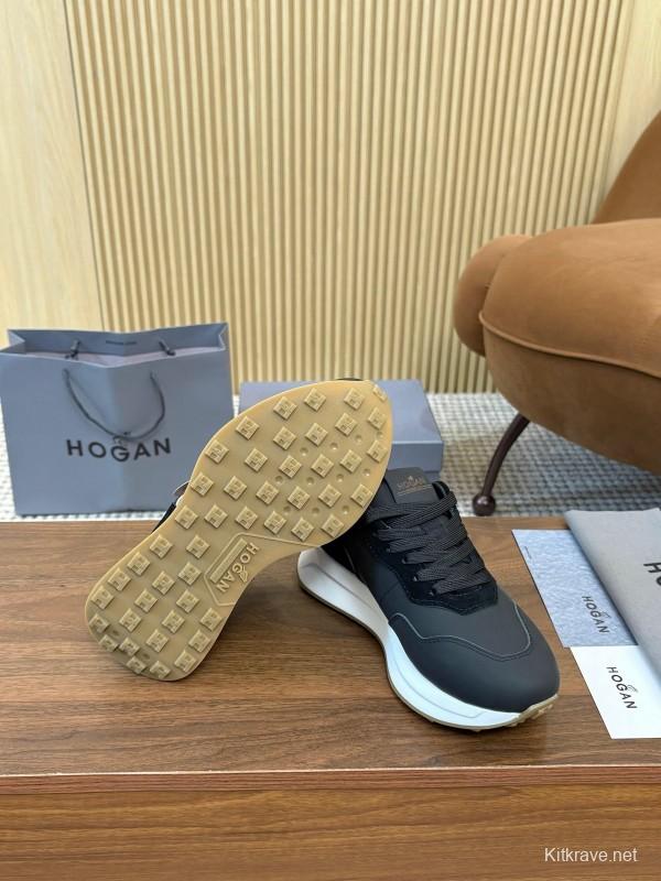 Hogan H-STRIPES Series Couple Thick Sole Dad Shoes Airship Sneakers - AS00350