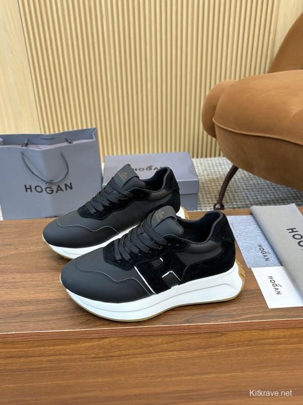 Hogan H-STRIPES Series Couple Thick Sole Dad Shoes Airship Sneakers - AS00350