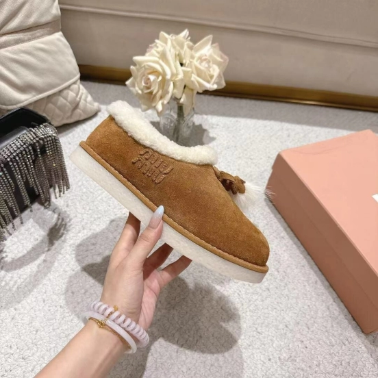 MIU MIU Miu Miu 2025 SS Korean Style Popular Small Potato Snow Boots Upgraded Version - LY00290