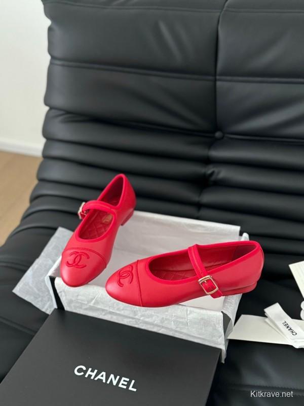 Chanel SS 2025 Runway Mary Jane Flats - LY00