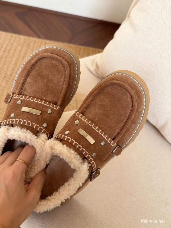 SugarSu Retro Snow Boots Platform Sole Casual Shoes - KFY00270