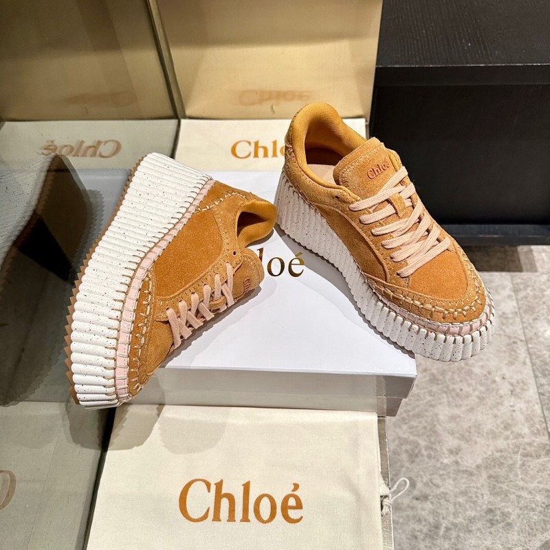 Chloe 2025/SS Hand-Stitched Casual Shoes - LY00350