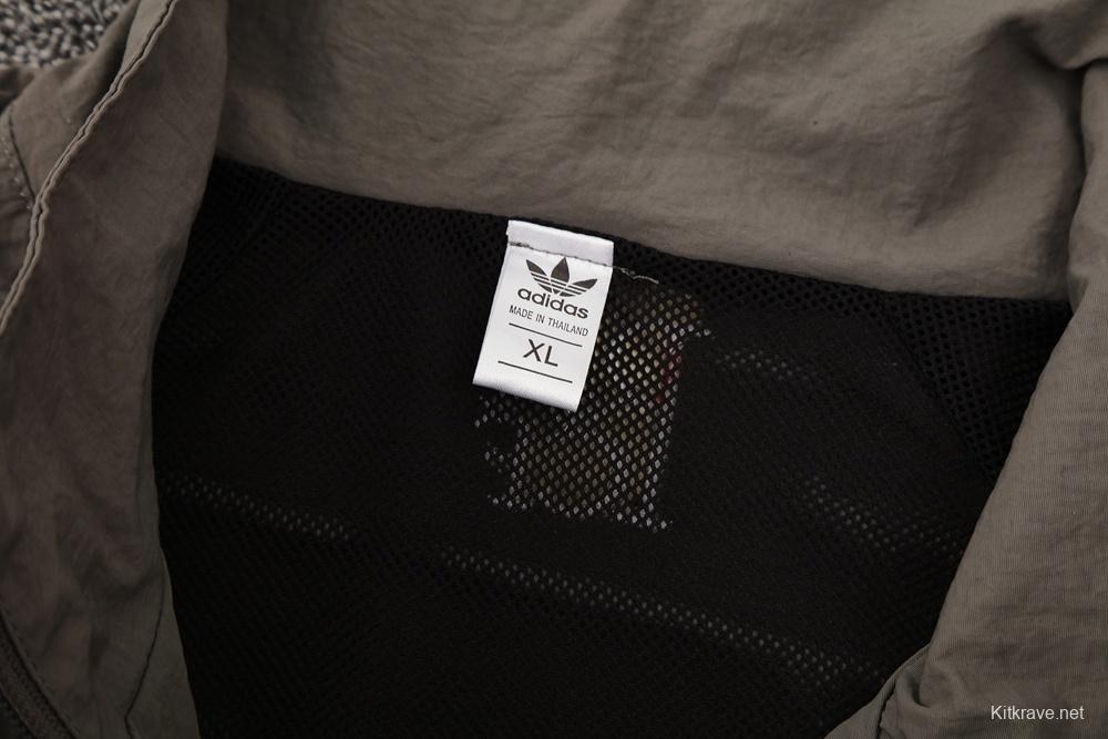 25/26 Real Madrid Grey S-3XL Half Zipper Jacket+Long Pants