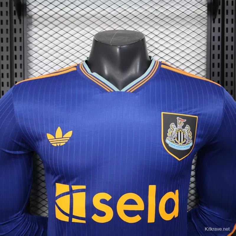 Player Version 25/26 Newcastle United Third Blue Long Sleeve Jersey