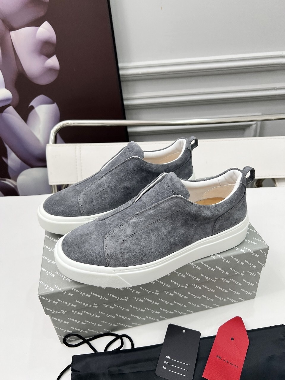 Kiton 2025/SS Slip-On Casual Men's Shoes - KFY00320