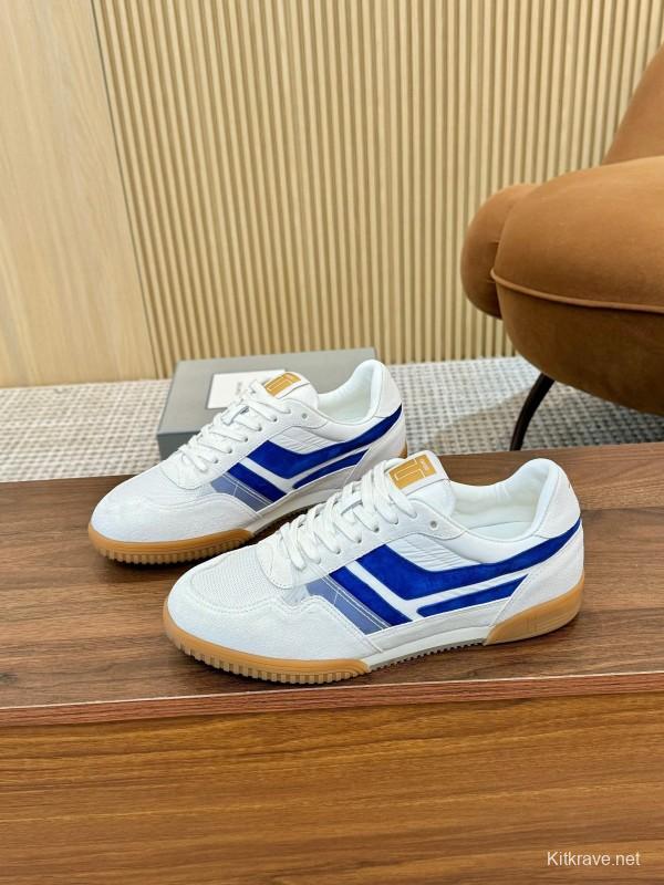 Tom Ford 2025 SS Casual Shoes with Classic Color Blocking and Imported Leather Insole - AS00350