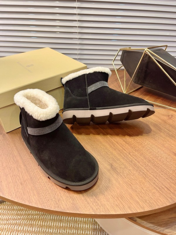 Brunello Cucinelli Winter New Snow Boots Sheepskin Buns Boots - AS00350