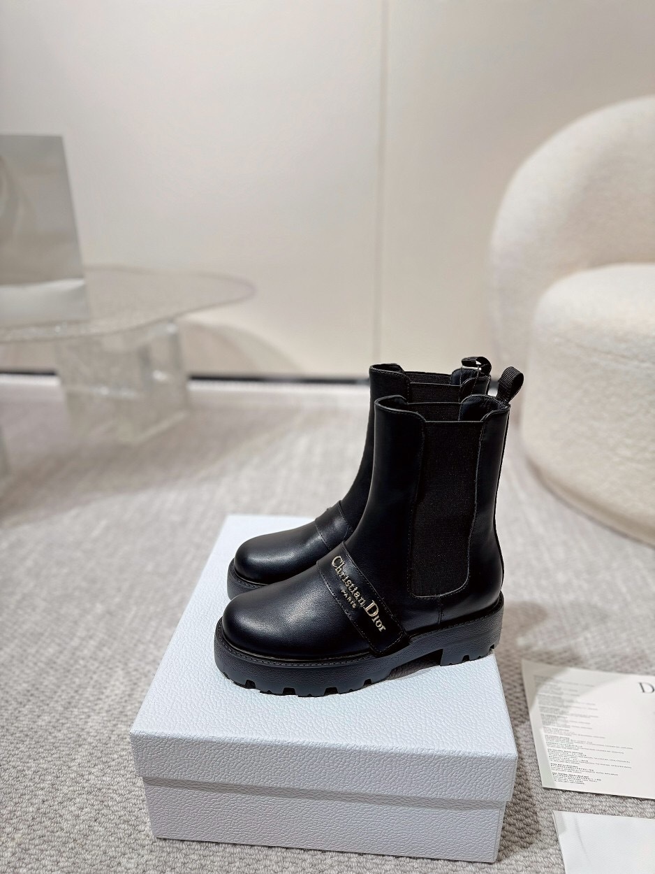 DIOR CHRONO Slip-On Motorcycle Boots - LY00340