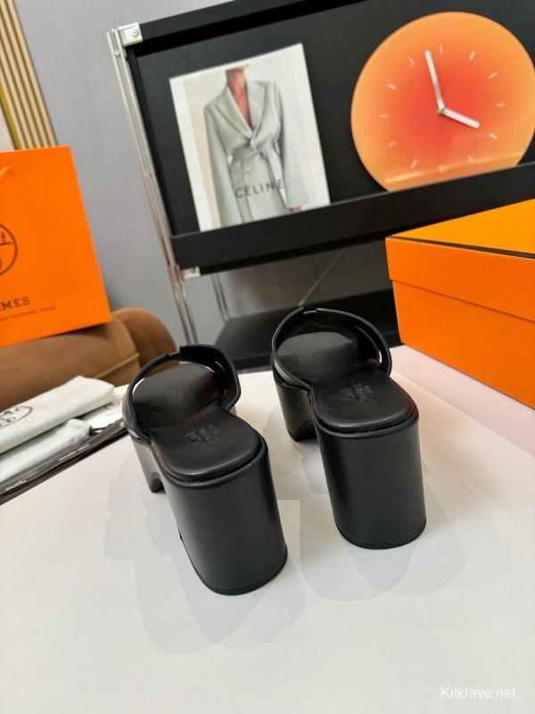 Adidas 2025 SS H Classic Waterproof Platform Wedge Heel Thick Sole Sandals - LY00