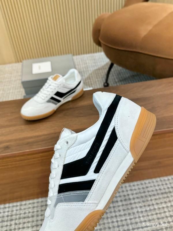 Tom Ford 2025 SS Casual Shoes with Classic Color Blocking and Imported Leather Insole - AS00350