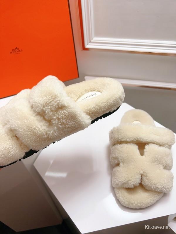 H Love Uncle Shoes Fur Slippers - LY00270