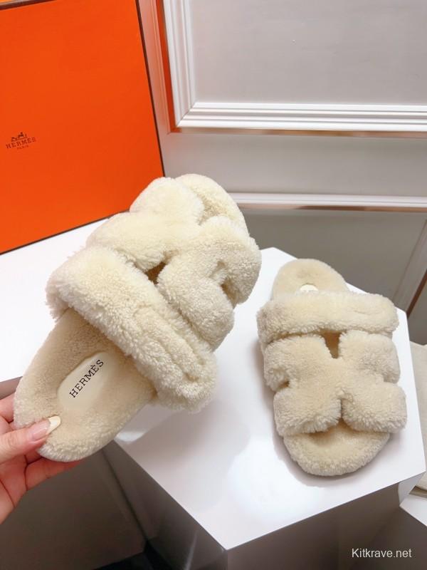H Love Uncle Shoes Fur Slippers - LY00270