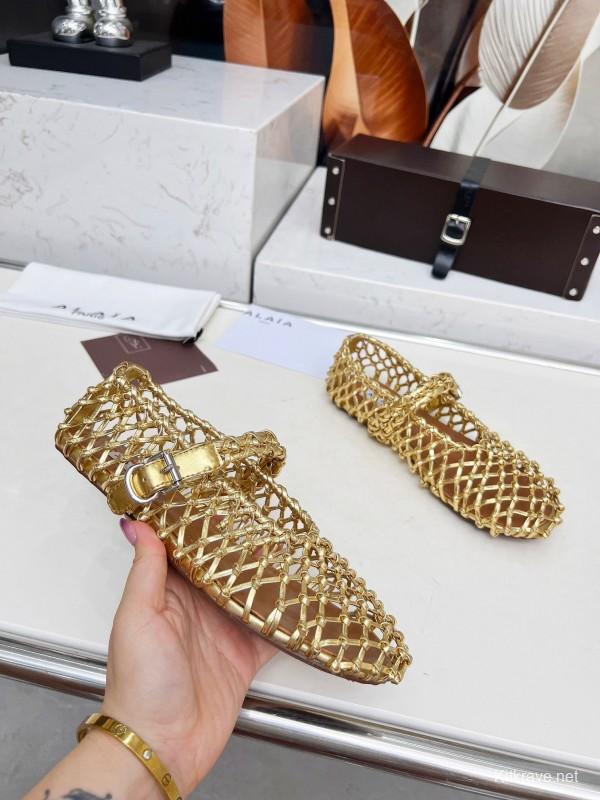 Alaia Handwoven Ballet Dance Shoes with Inner Height Increase - LY00280